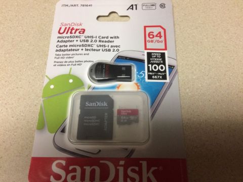 2002 Pontiac Grand Prix - A new camera is on the way that can take up to a 128GB memory card. I picked up this 64GB card ($23.99 @ Costco).
