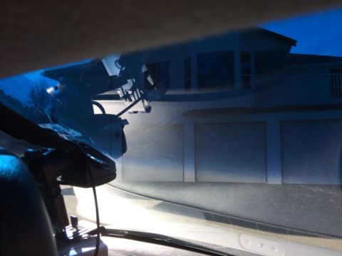 2002 Pontiac Grand Prix - Old camera mount removed.