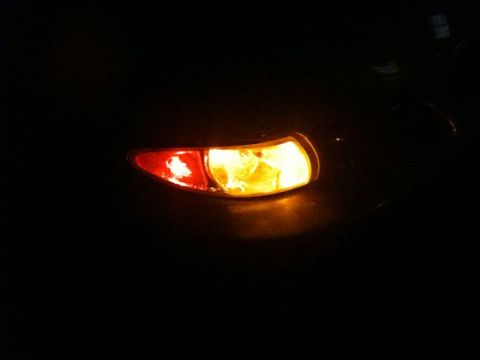 2002 Pontiac Grand Prix - The Putco 3157 is yellow, where the eBay 194 is orange.