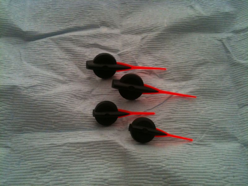 04+ needles I got from a fellow GrandPrixForums.net member. This set has two tachometer needles. so I won't have to do any trimming.