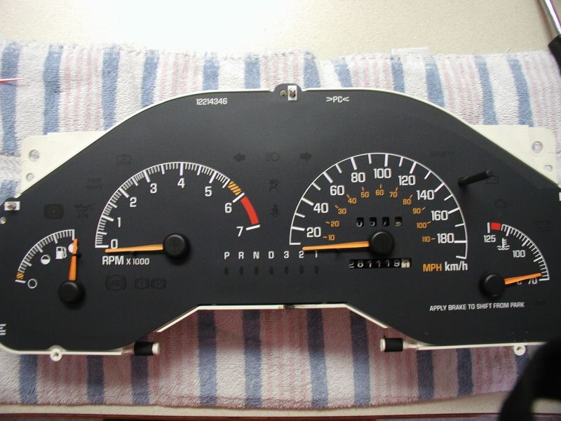 Note where the needles are positioned.
