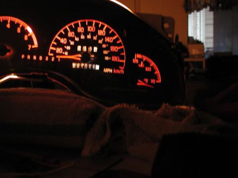 2002 Pontiac Grand Prix - I tried two different LED bulbs where the temp gauge is; neither were as good as a regular bulb.