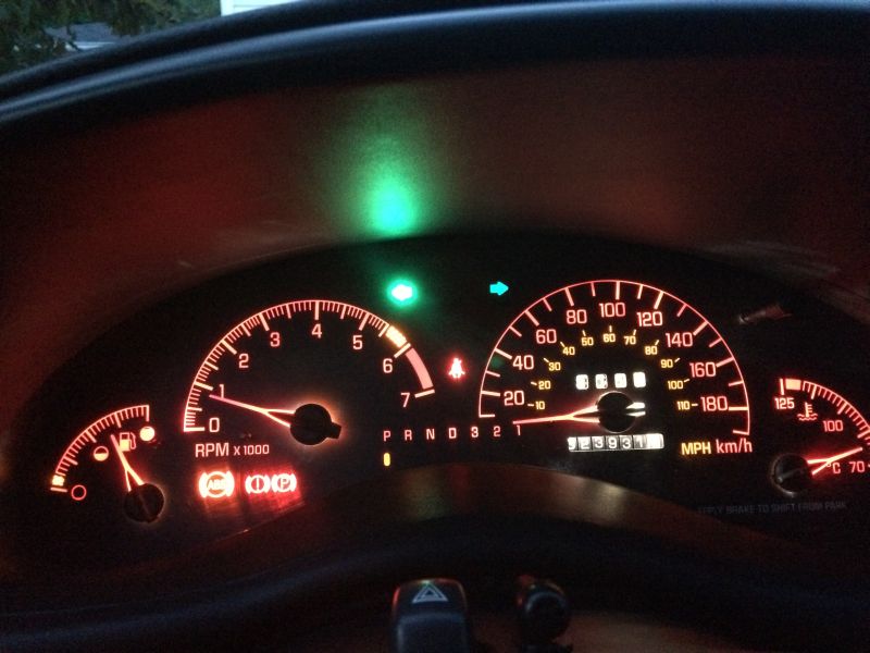 Left signal on.