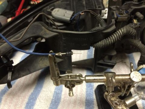 2002 Pontiac Grand Prix - Diode (1N4006) installed on the front 194 blue wire.