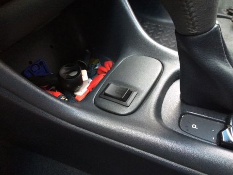 2002 Pontiac Grand Prix - Test fit back in the car. I was surprised to see that there is almost 5" of clearance underneath the console.