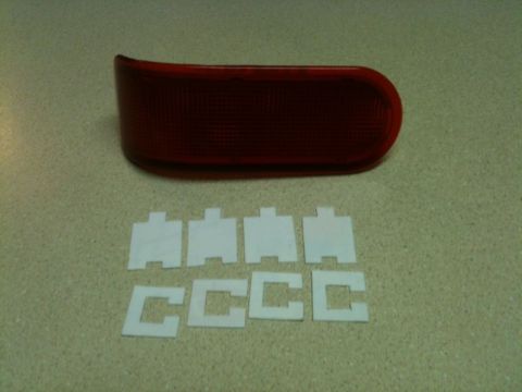 2002 Pontiac Grand Prix - Bottom pieces; the "C" shape will keep the LED in place.