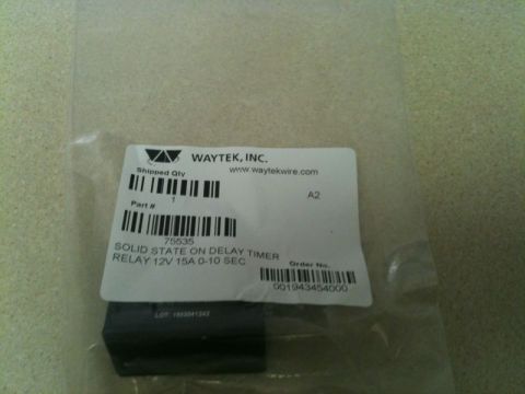 2002 Pontiac Grand Prix - A Waytek, Inc. Solid State On Delay Timer Relay is shown in its original packaging. The label indicates the part number is 75535 and it is…