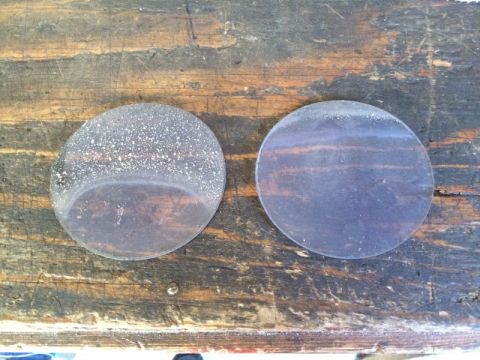 2002 Pontiac Grand Prix - Removed both protective lenses. They keep peeling back and I'm tired of replacing them.
