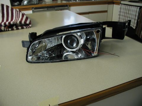 2002 Pontiac Grand Prix - I had to head out, so I put the lights in some spare brackets and will to an "in car" test later.