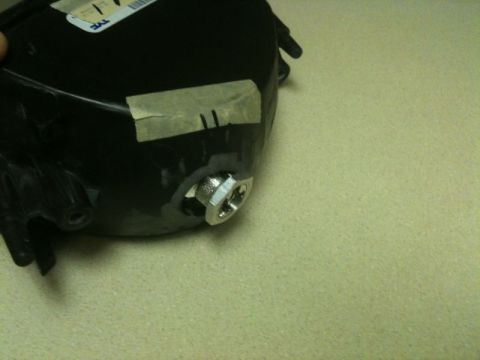 2002 Pontiac Grand Prix - This is how the stem of the projector needs to sit.