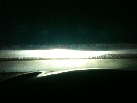2002 Pontiac Grand Prix - Beam pattern; the drivers side is a little off in the rotation.