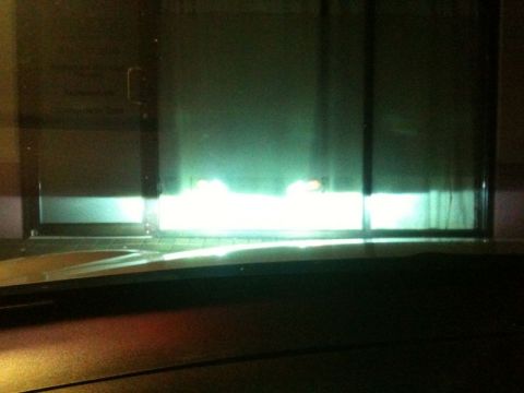 2002 Pontiac Grand Prix - Reflection of low beams.