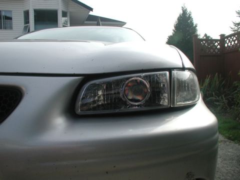 2002 Pontiac Grand Prix - Showing the poor fit of the headlights and corner lighs.
