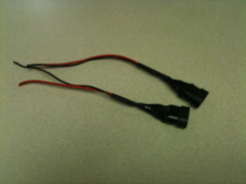 Ready to be attached to the hi-beam side of the headlights.