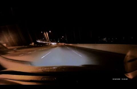 2002 Pontiac Grand Prix - Some night shots of the low beams.