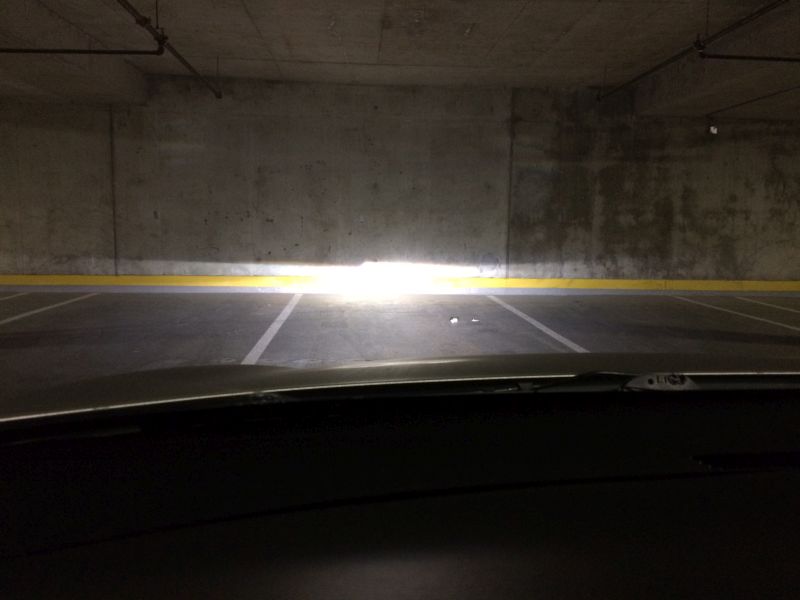 Low beams.