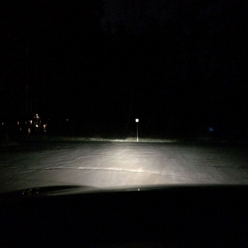 Low beams.