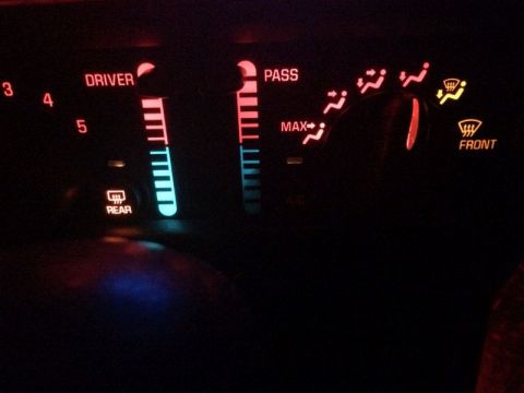 2002 Pontiac Grand Prix - Original HVAC controller; burnt out lighting.