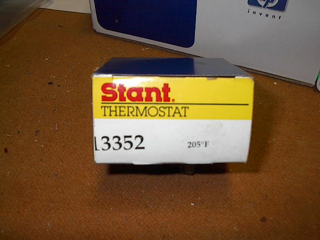 This'll keep you warm! Don't let any GM trained counterman tell you there's no such thing. Stant # 13352.  It fits his 4.3 Astro too and small block Mopars.
