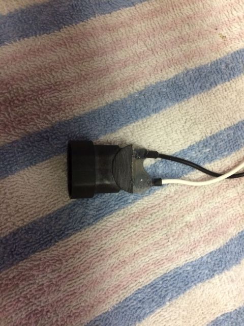 2002 Pontiac Grand Prix - Hot glue surrounding the wires to give support.
