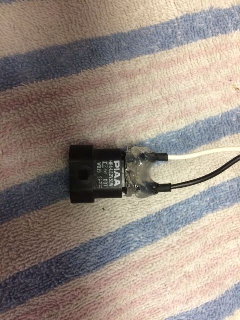 2002 Pontiac Grand Prix - Hot glue surrounding the wires to give support.