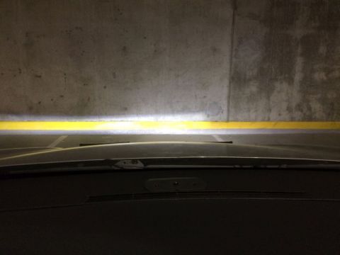 2002 Pontiac Grand Prix - The LED beam is definatley not level.