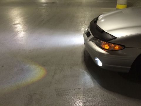 2002 Pontiac Grand Prix - Big difference in the beam patterns.
