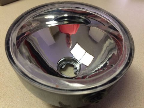 2002 Pontiac Grand Prix - Factory lens trimmed to fit.