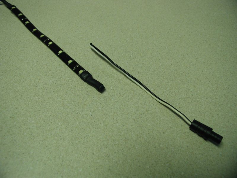 I cut one plug off as it wasn't needed.