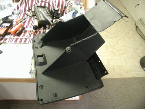 2002 Pontiac Grand Prix - GM made it so the top of the glovebox can hinge open.