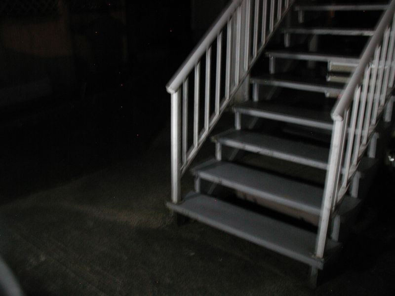 Stock lighting with LED back-up bulb on the left, LED lighting with LED back-up bulb on the right.