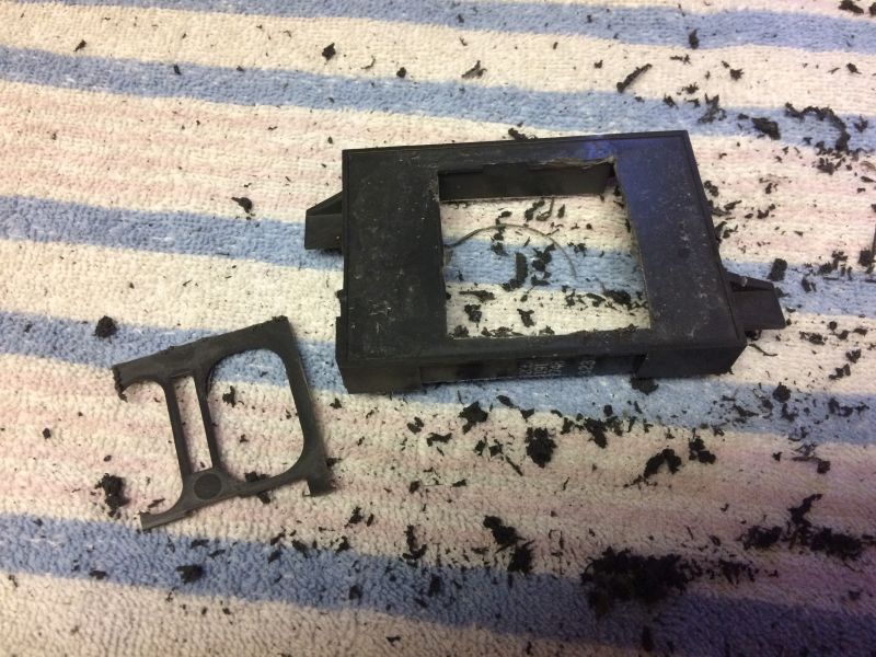 Remove the original holes.