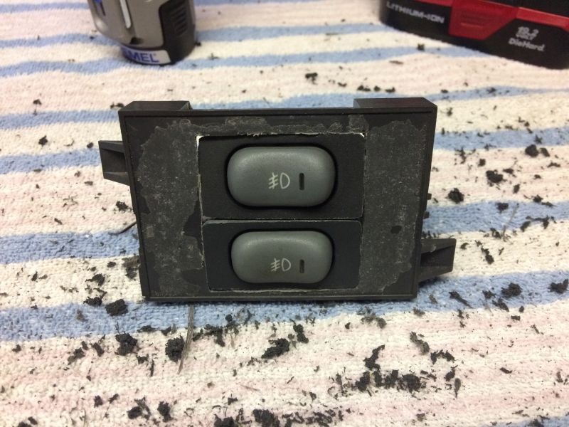 Another test fit with the switches; everything lines up nicely.