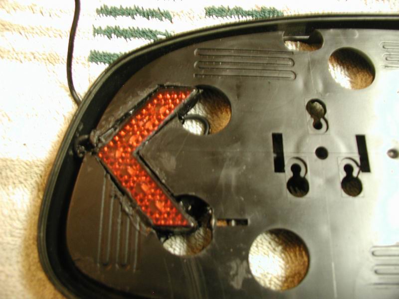 Signal glued in place (I used Sure Seal again) and tested for bleeding.