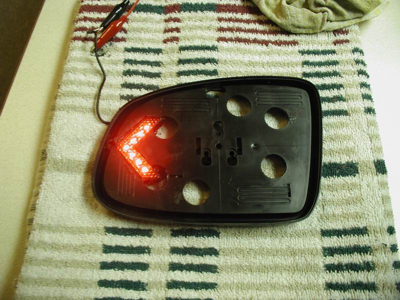 Signal glued in place (I used Sure Seal again) and tested for bleeding.