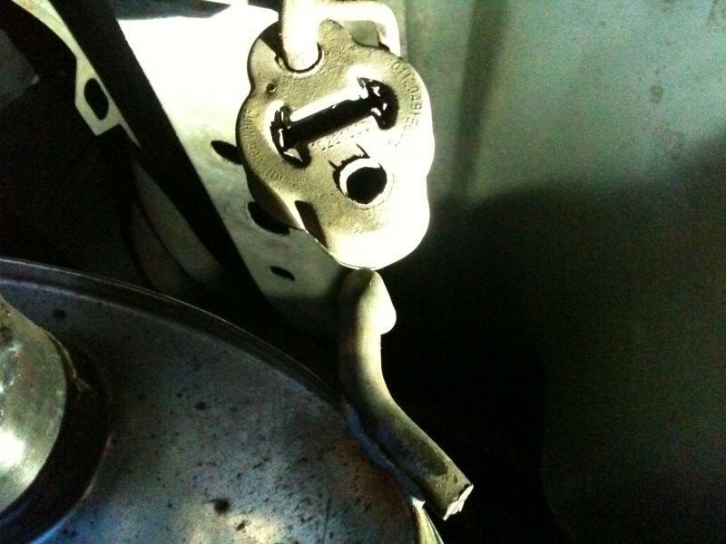 Turns out the rubber wiggled its way off the hanger.