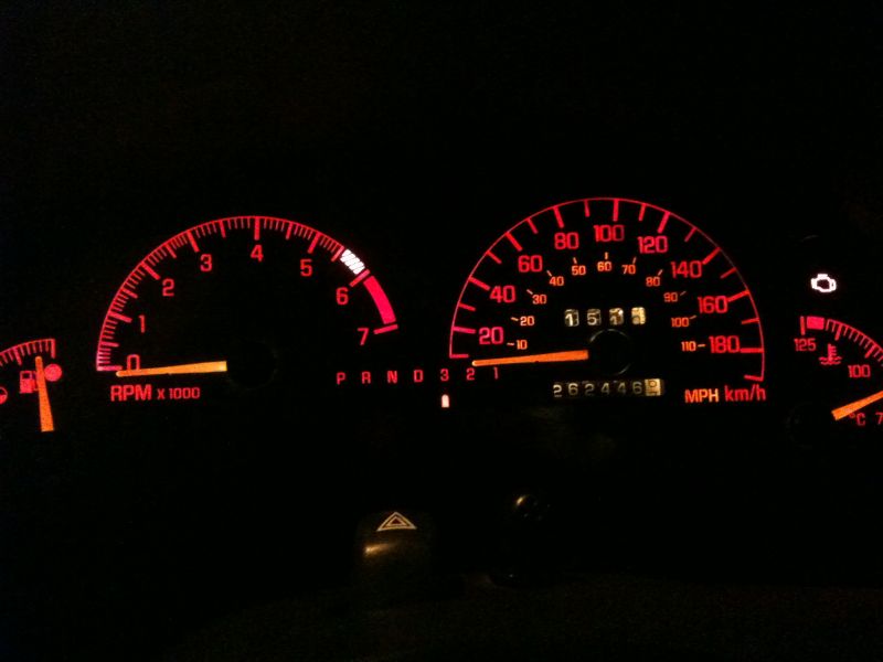 CEL lit up.