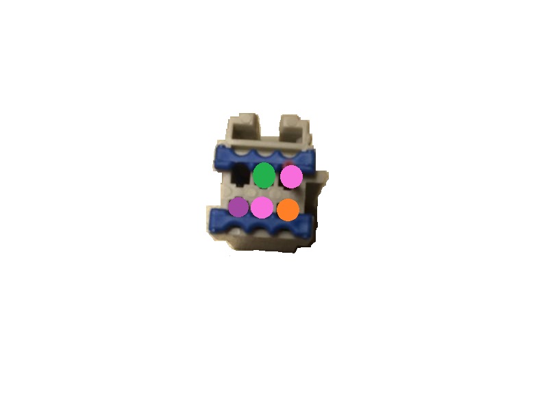Toy with colored dots