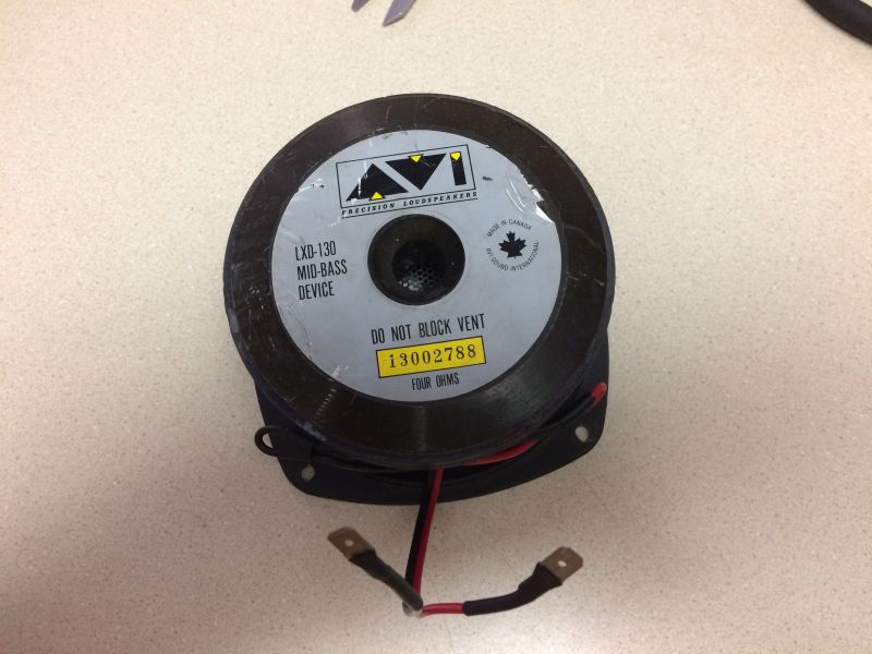 The terminals on the speaker were getting twisted, so I made this wire thingy to keep things in place.