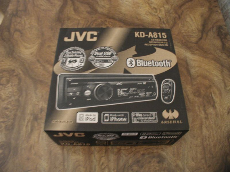 New head unit; JVC KD-A815.