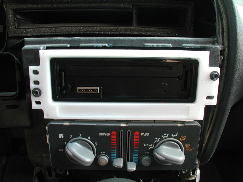 Stereo trim ring installed.