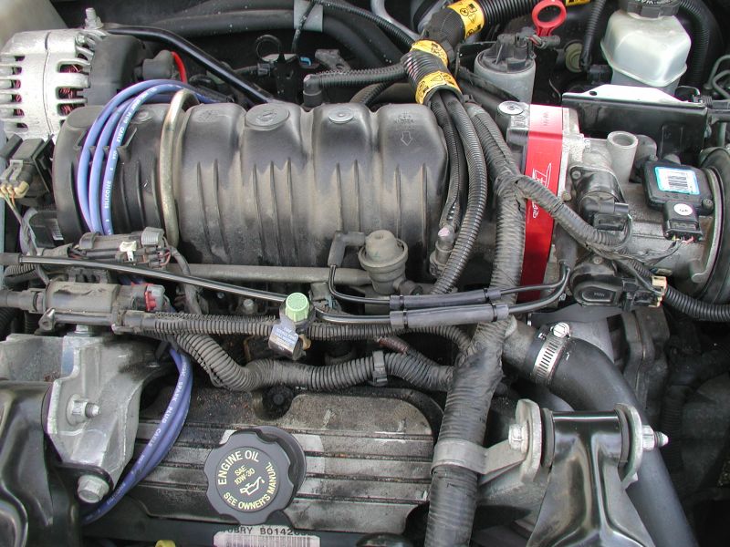 Vacuum line lengthened by about 1".