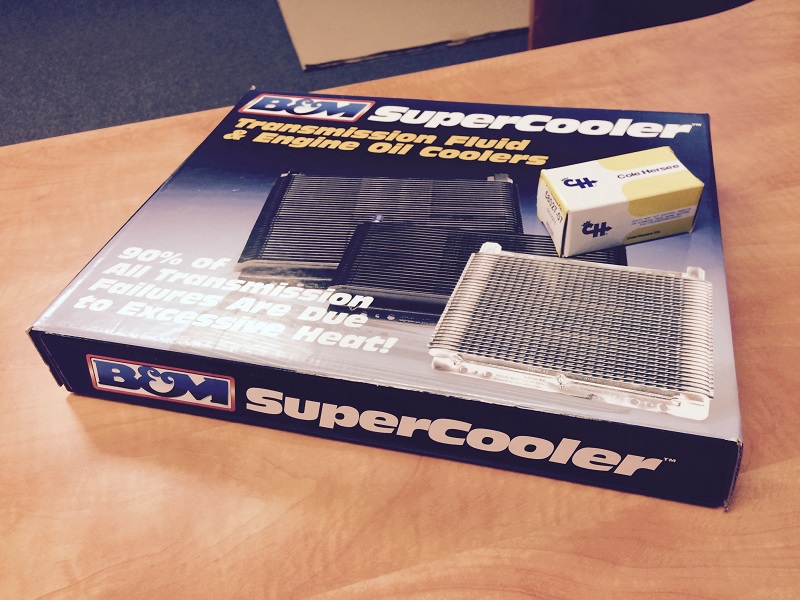 Picked up a B&M 70264 cooler. I chose this model as it has "Low Temperature Bypass".