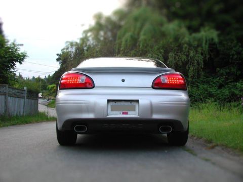 Silver 2002 Pontiac Grand Prix rear view