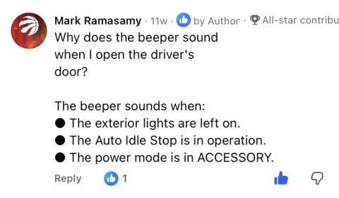 2026 Honda CR-V - Why Is My Door Beeping When Open