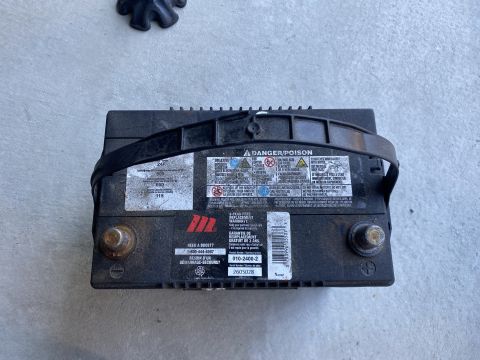 2009 Mazda CX-9 - The old battery; almost 5 years old and just shy of 42,000km on it.