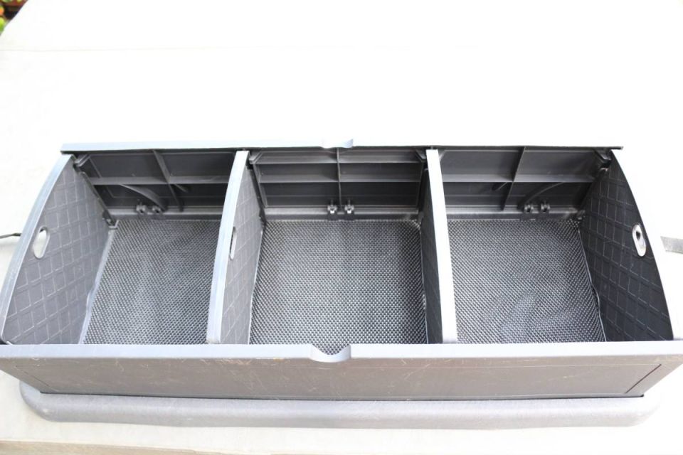 Used this cargo/trunk organizer that I had in the Grand Prix. GM # 12498559.