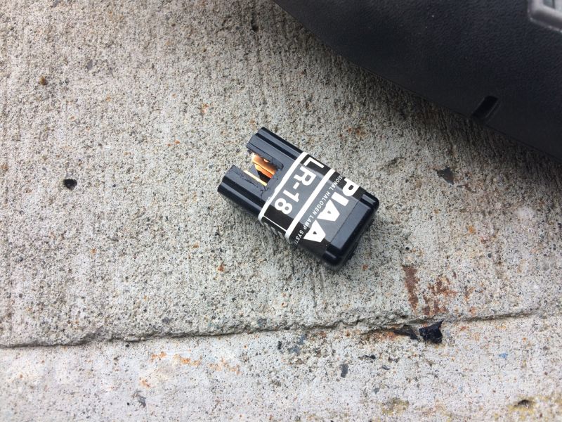 To get the Piaa relay as small as possible, I cut off the mounting tab and wiring connector lock tab.