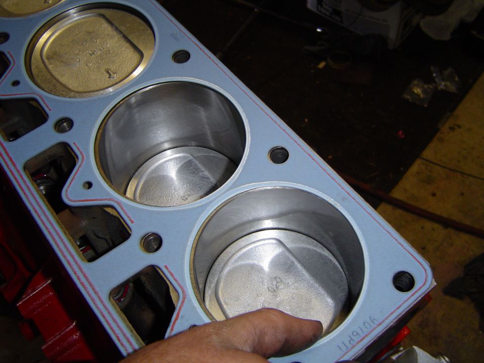 Gasket in place