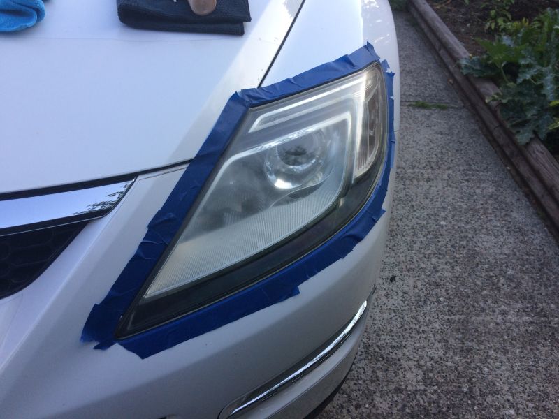 Taped off.